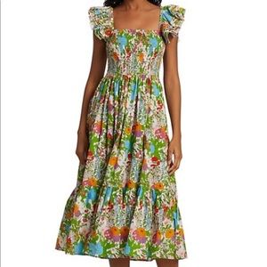 Mille Olympia Midi Dress in Summer Garden
